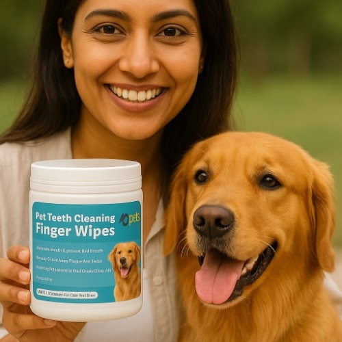 FreshBreath™ Disposable Dental Finger Wipes For Pets