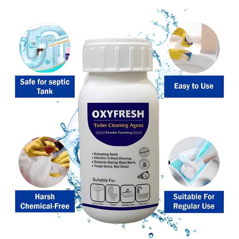 OxyFresh 10X Toilet Cleaner – No Scrub, Just Sparkle!