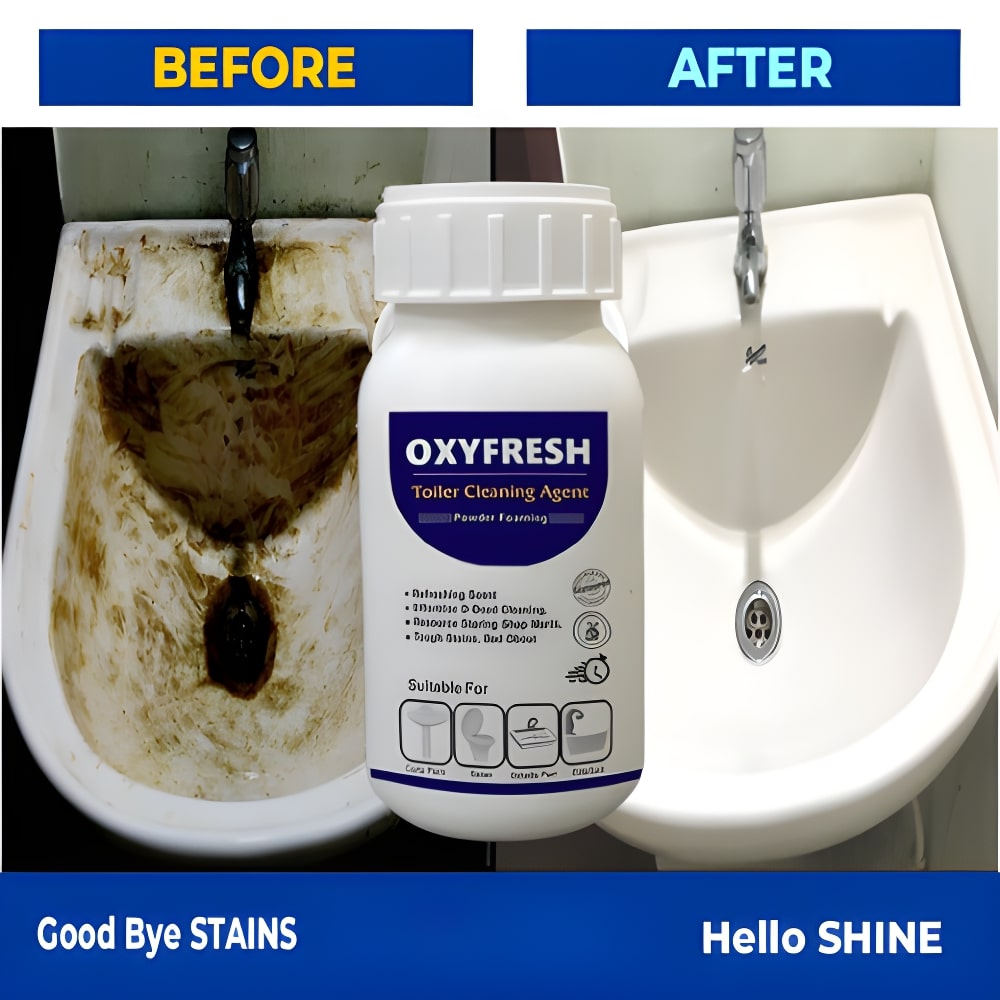 OxyFresh 10X Toilet Cleaner – No Scrub, Just Sparkle!